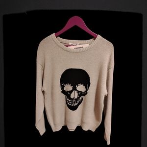 Vigoss Gray Skull Sweater